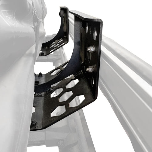 Go Rhino Bracket Awning Kit | Mild Steel, Textured Black | 5950040T | Fits The Cross Bar System of Go Rhino SRM Series Roof Racks, CEROS Roof Racks or XRS Overlanding Xtreme Racks