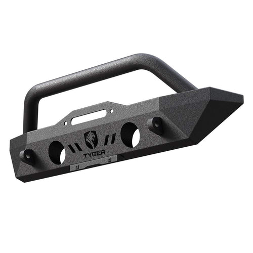 Tyger Auto Tyger Fury TG-BP6J70078 Stubby Front Bumper w/Winch Plate Compatible with 2007-2026 Jeep Wrangler JK/JL; 2020-2026 Gladiator | Textured Black