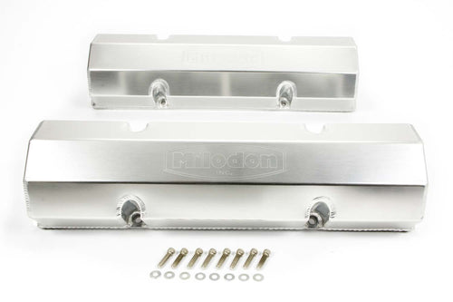 SBC Milodon Fabricated Aluminum Valve Cover without Holes