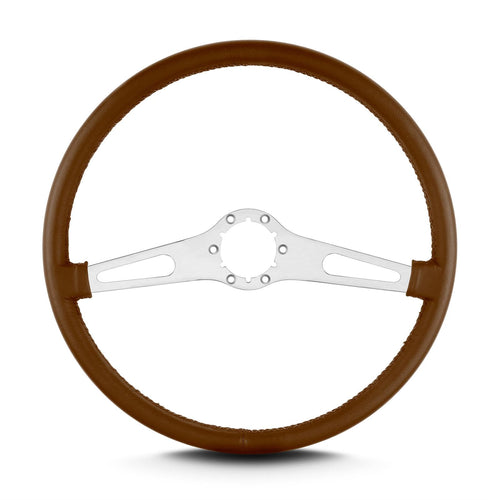Teardrop Lecarra 67205 15" Brushed Thin Grip Caramel 2 Spoke