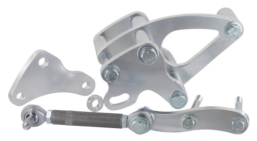 Bracket Powermaster - Billet Aluminum SB Ford for GM Alts with Clockwise w/Pump ('79-85 Mustang)