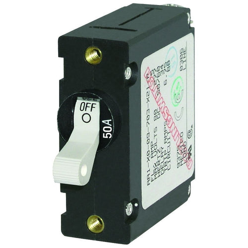 Blue Sea 7230 Magnetic World AC/DC Circuit Breaker - 50 Amp Single Pole