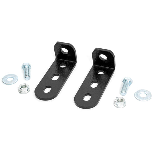 Rough Country LED Whip Light Mounting Brackets for RZR Polaris 170 EFI (2009-2021) - Set of 2, Laser Cut Steel, Bed Mount Bracket