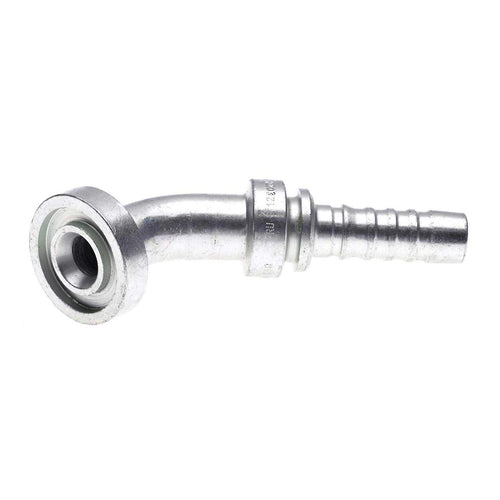GlobalSpiral Couplings Gates 16GS-16FLH45M, Code 62 O-Ring Flange Heavy, Zinc Plated Carbon Steel, 5.79", 45° Bent Tube, 1" ID