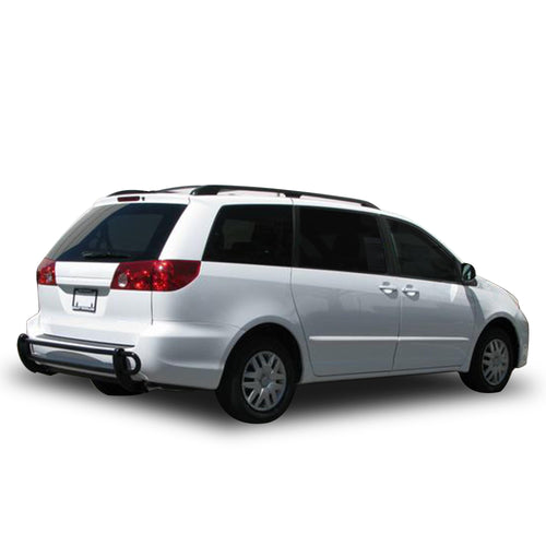 Rear Bumper Guard Black Horse Double Tube Black Compatible with 2004-2023 Toyota Sienna-8TY918A