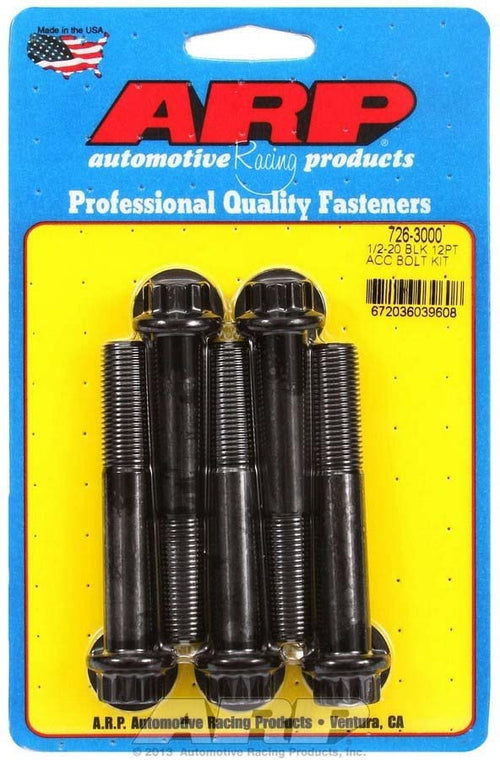 726-3000 - Auto Racing Products - Bolt Kit - 12pt 5pk 1/2-20 x 3.000
