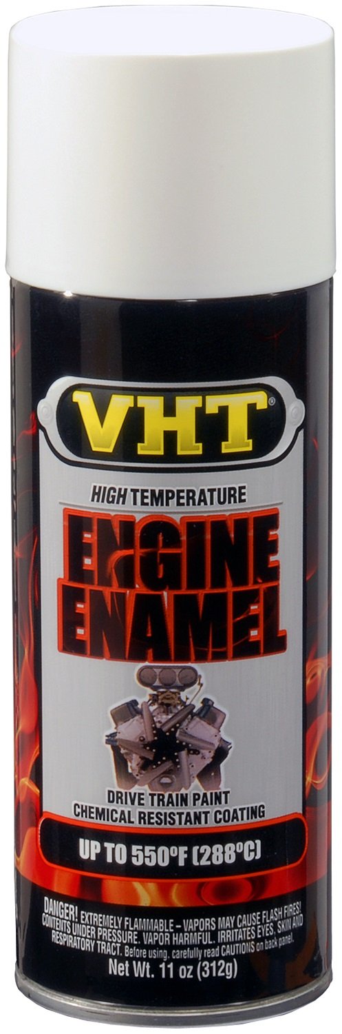 550° VHT SP129 Engine Enamel High Heat Spray Paint – Gloss White – 11 oz. Aerosol Can