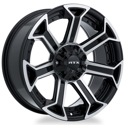 082998 RTX® (Offroad), Peak, Gloss Black Machined, 20x10 6x135 ET-18 CB87.1