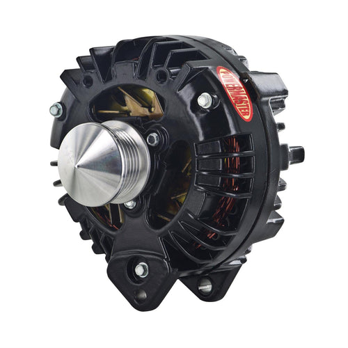 Alternator Powermaster 575691 (Chrysler Black 100A 6 grv Pulley & Cone Squareback 1-Wire), 1 Pack