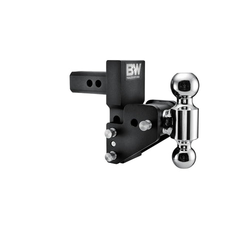 MultiPro Tow & Stow B&W Trailer Hitches Adjustable Trailer Hitch Ball Mount Compatible with MultiPro Tailgate - Fits 2" Receiver, Dual Ball (2" x 2-5/16"), 2.5" Drop, 10,000 GTW -TS10063BMP