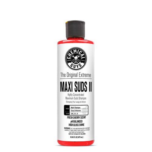 Maxi-Suds II Chemical Guys CWS_101_16 Foaming Car Wash Soap (Works with Foam Cannons, Foam Guns or Bucket Washes) Safe for Cars, Trucks, Motorcycles, RVs & More, 16 fl oz, Cherry Scent