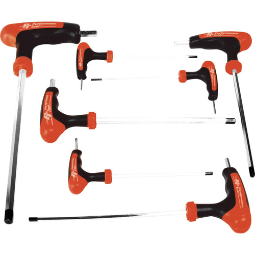 W1711 Performance Tool SAE T-Handle Hex Key Set, 7-Piece