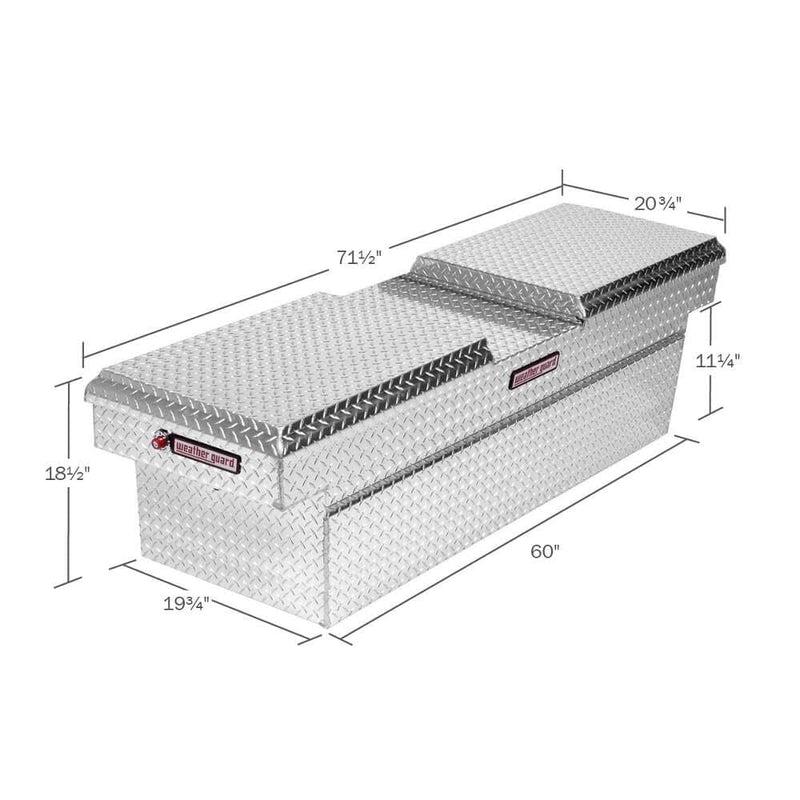 Crossover Weather Guard Truck Box, Silver, 71-1/2 in. W, 124001