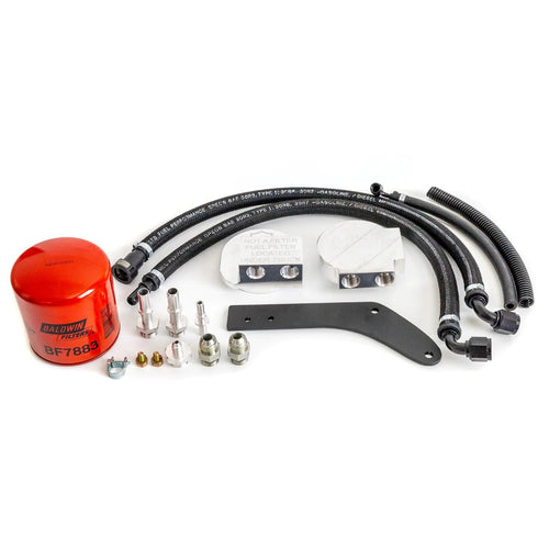Upper Diesel Fuel Filter Relocation Kit HS Motorsports Compatable With 2017-2024 Ford 6.7L Power Stroke F250 F350 F450 F550