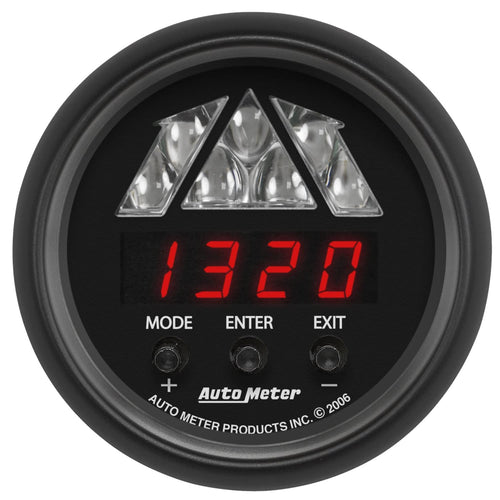 Auto Meter Gauge 2676, Tachometer, Digital RPM W/Led Shift Light, Z-Series