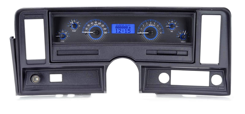 VHX System, 1969-76 Chevy Nova - Carbon Fiber Face Blue Display