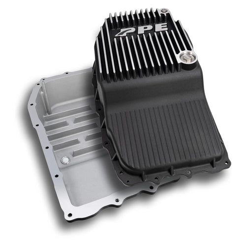 Heavy-Duty PPE Deep Cast Aluminum Automatic Transmission Pan Compatible with 2015-2020 GM 8L90 8-Speed Transmission (Brushed)