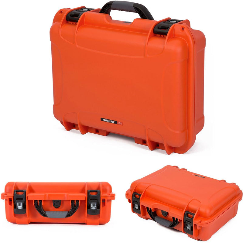 Nanuk Waterproof Hard Case 925 with Foam Insert for DJI Mavic 2 Pro|Zoom + Smart Controller, Crystalsky 5.5" or iPad - Orange