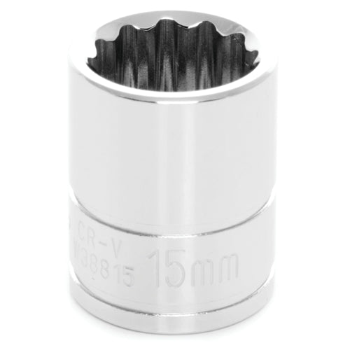 12-Point Socket Performance Tool W38815, 3/8-Inch Drive, 15mm