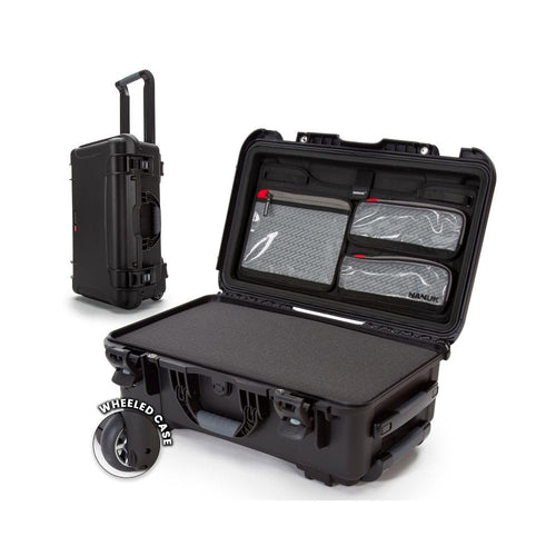 Hard Case NANUK 935 with Cubed Foam and Lid Organizer – Waterproof Protective Equipment Case with Wheels, 22” x 14” x 9” – Dustproof, Airline Carry-On Approved – Black