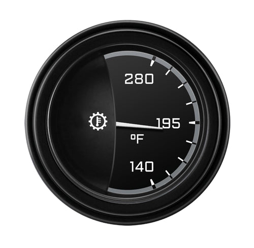 AX27GBLF Classic Instruments Gray 2-1/8" Transmission Temperature Gauge Autocross