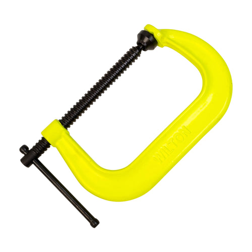 Hi-Vis Wilton C-Clamp, 6-1/16" Opening, 4-1/16" Throat, 6600 Lbs. Clamping Force (Model 406-SF)