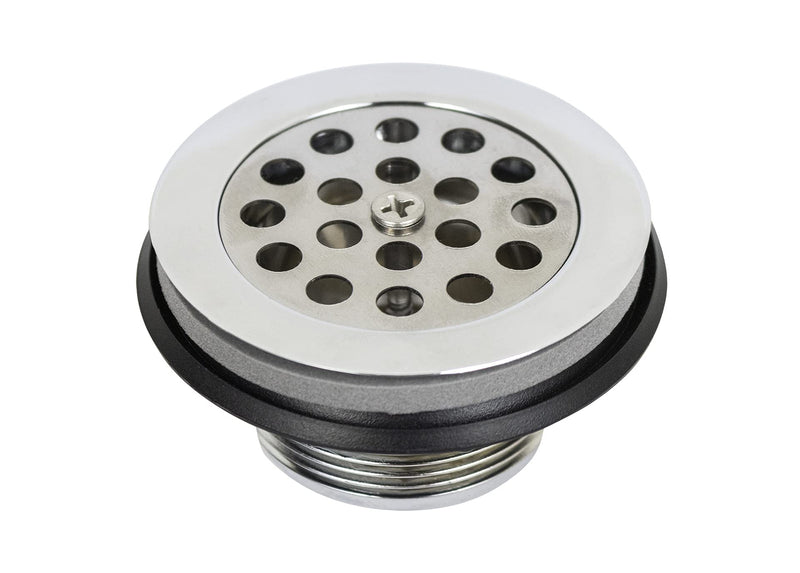 Shower ICON 14865 Strainer, Plastic w/Grille, Chrome, 1-1/2"