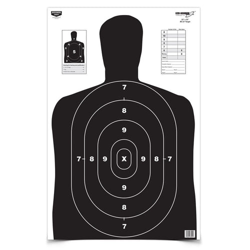 Eze-Scorer Birchwood Casey BC27 Paper Target (Per 5), Black, 23 x 35-Inch
