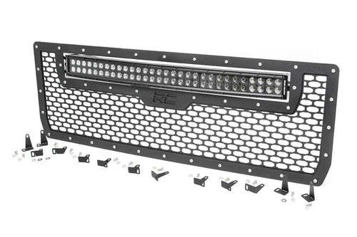 30" Rough Country Mesh Amber DRL LED Grille for 14-15 GMC Sierra 1500-70190BDA