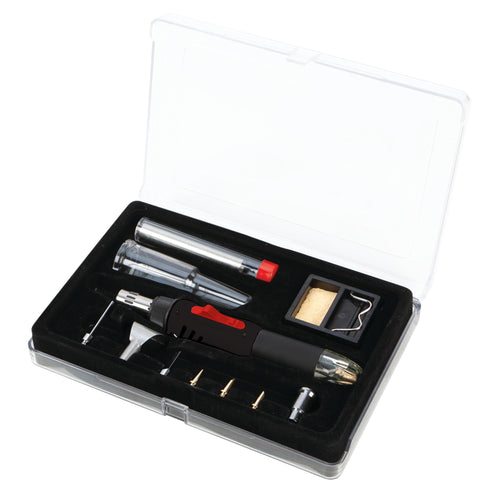 3-in-1 Butane Soldering Iron Performance Tool W2081, Heat Gun and Torch with Adjustable Temperature Control and 8 Interchangeable Tips