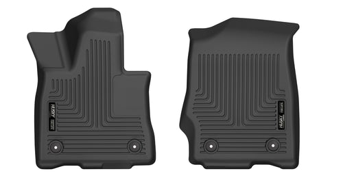 Weatherbeater Husky Liners Floor Mats | Fits 2020-2025 Lincoln Aviator | Front Row, 2-pc Black - 17241