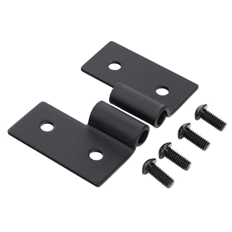Lower Smittybilt Door Hinge Brackets-Gloss Black 7607