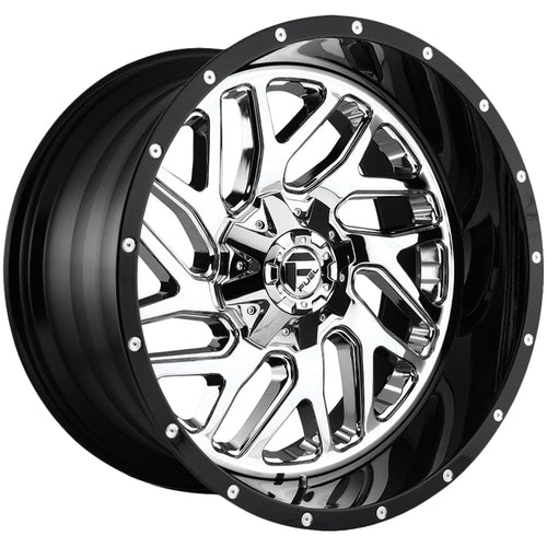 Fuel Chrome Offroad Wheel with Painted (20 x 10. inches /6 x 135 mm, -19 mm Offset)