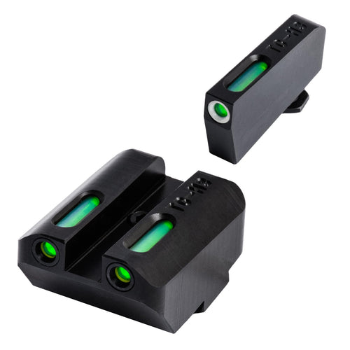 TRUGLO Handgun TFX Sight | Durable Shock-Resistant Compact Brightly Glowing Tritium & Fiber-Optic Xtreme Day/Night Sight, Compatible with Glock Suppressor Height Low Handguns