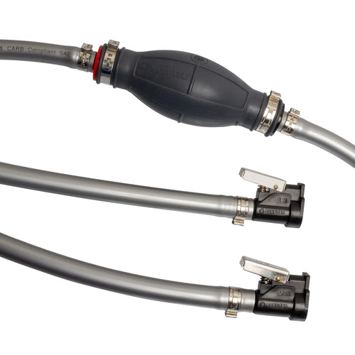 Scepter Marine Outboard Fuel Line Kit, Includes 7-Foot, 3/8 Inch Inner Diameter Boat Motor Hose, EPA/CARB Compliant Primer Bulb, Connectors, Fits Mercury Engines 1998-Present (08309)
