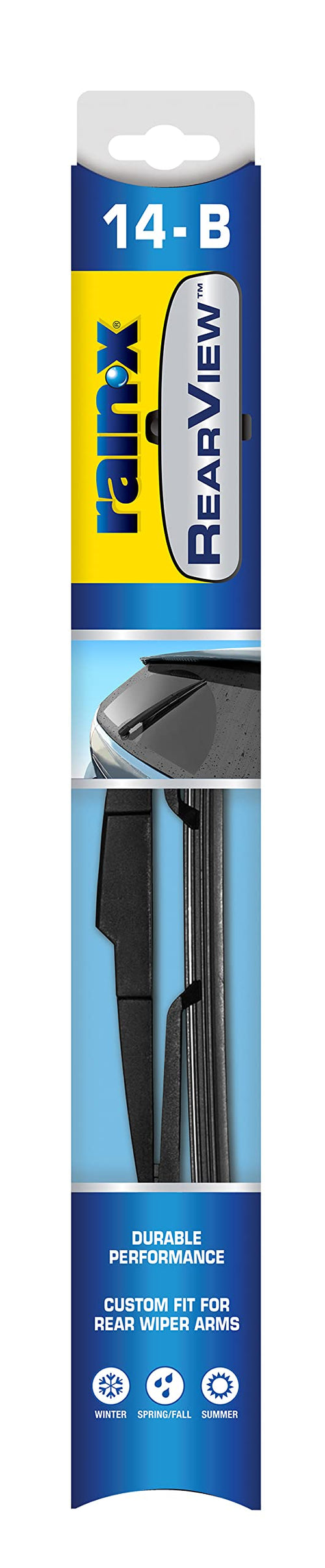 14 Inch Rain-X 850025 RearView Composite Rear Wiper Blade, Fits Rock Lock 3 (Pack Of 1), Automotive Replacement Wiper Blades That Meet Or Exceed OEM Quality And Design Standards