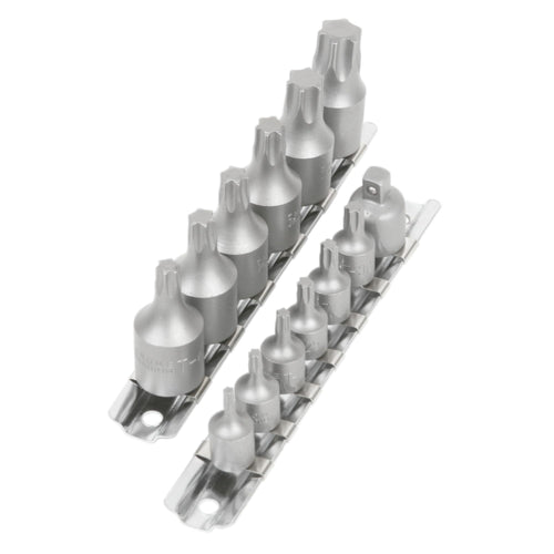 W1313 Performance Tool 3/8-Inch and 1/4-Inch DR Star Bit, 15-Piece