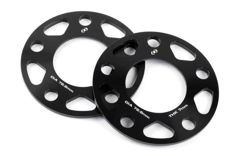 Dinan Wheel Spacers D210-2037 5x120 Bolt Circle - 72.6mm Center Bore - 7mm Thick - Pair