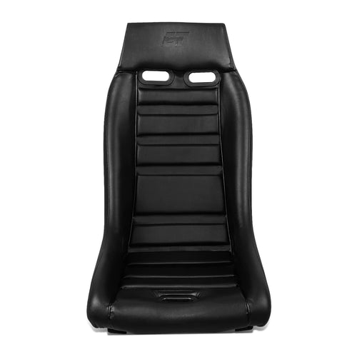 NRG Innovations Fiber Glass NRG-PRI-100BK-MIDNIGHT Fixed Back Bucket Racing Seat w/Side Mount Bracket, Black