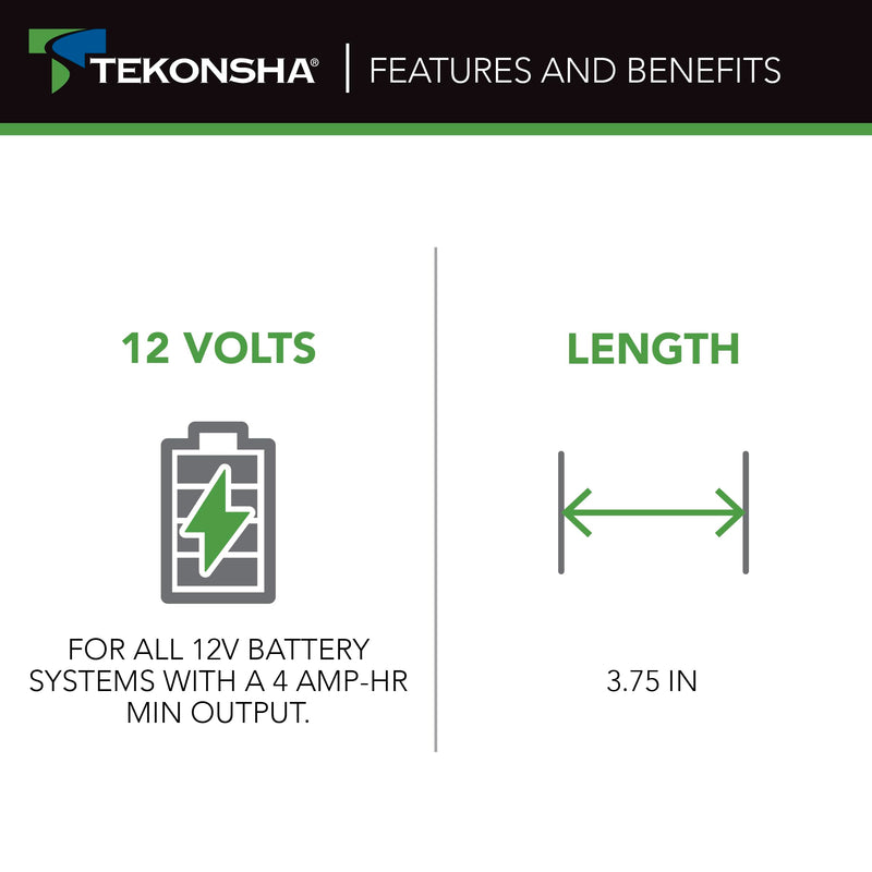 Breakaway DC Charger Tekonsha 2024-07 to Heavy Duty Quick/Maintenance (Multi Stage) Charger - 12 Volt