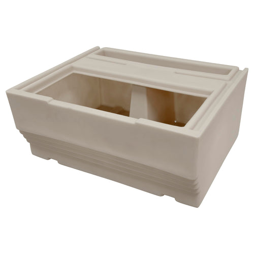 Premier Series Wise BM1143-1B-990 Pontoon 27-Inch Bench Base Only, Platinum