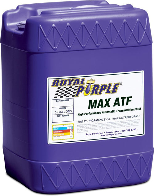Max ATF Royal Purple 05320 High Performance Multi-Spec Synthetic Automatic Transmission Fluid - 5 Gallon