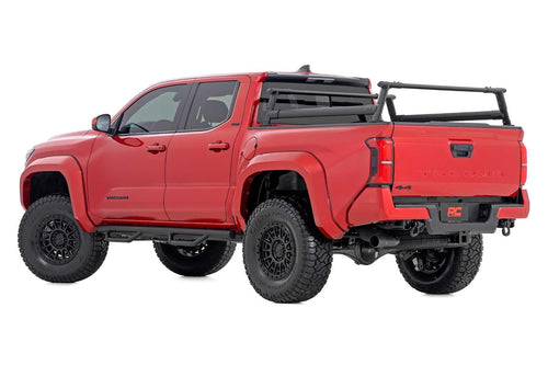 Rough Country Bed Rack Full-Height for Toyota Tacoma (2024-2025) - Modular Aluminum Truck Rack for Cargo Racks, Rooftop Tents, Ladders & Overland Gear