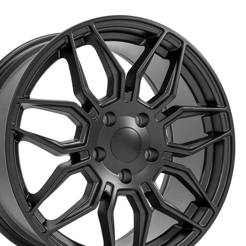 CV03C OE Wheels 18" Replica Wheel Fits Chevrolet C7 Corvette 18X8.5 Satin Black Wheel 18085-5475-52B1
