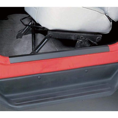 Rugged Ridge Entry Guards Door for Jeep Wrangler TJ/LJ | 2-Piece Set, No Drill | Black Steel | 11216.01 | Fits 1997-2006 Jeep Wrangler TJ, 2004-2006 Jeep Wrangler LJ