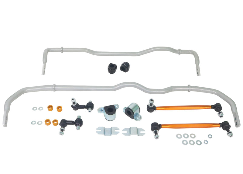 BWK019 Whiteline Sway bar, bushings, Black