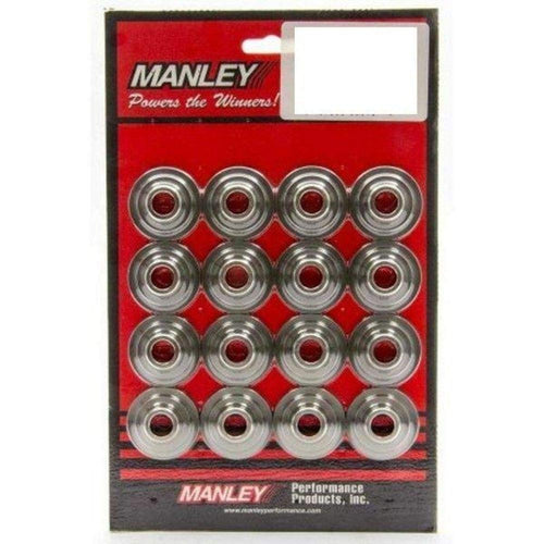 23165-16 Manley Valve Spring Retainer, Titanium, 16 Piece