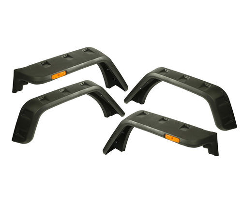 Hurricane Fender Flare Kit, Rugged Ridge, EU, Textured | 11640.09 | Fits 2007-2018 Jeep Wrangler JK