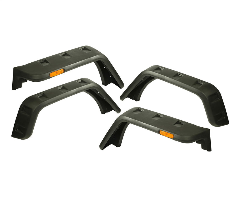 Hurricane Fender Flare Kit, Rugged Ridge, EU, Textured | 11640.09 | Fits 2007-2018 Jeep Wrangler JK