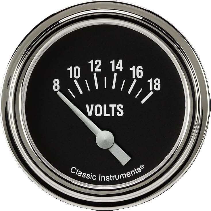 2 5/8" Volt Gauge HR230SLF Hot Rod